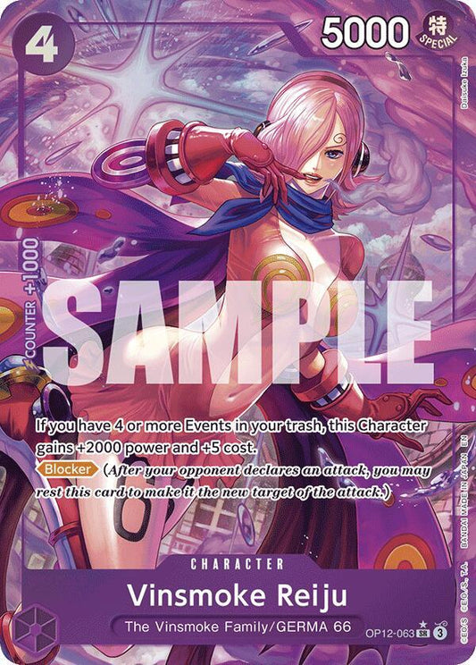 Vinsmoke Reiju (Alternate Art) OP12-063 Super Rare Legacy of the Master NM