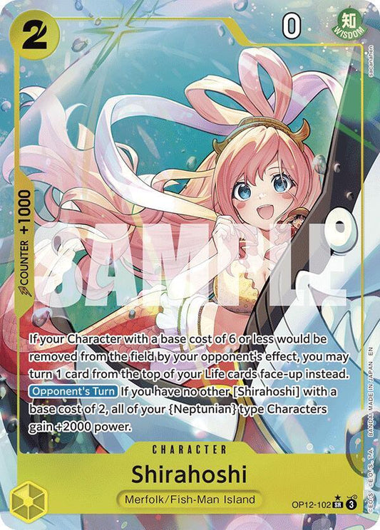 Shirahoshi (Alternate Art) OP12-102 Super Rare Legacy of the Master NM
