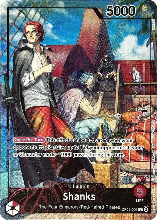 Shanks (2025 PSA Magazine Promo) OP09-001 One Piece Promotion Cards One Piece NM