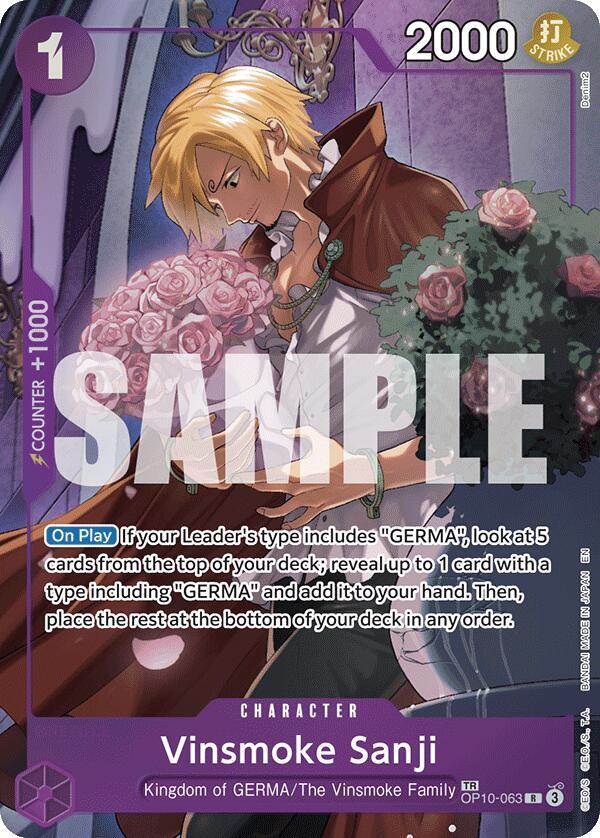 Vinsmoke Sanji (TR) OP10-063 Treasure Rare Legacy of the Master NM