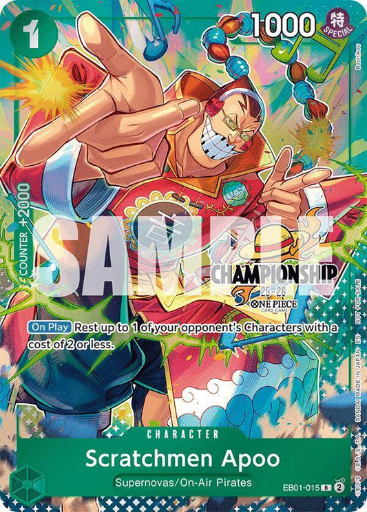 Scratchmen Apoo (CS 25-26 Celebration Pack) EB01-015 One Piece Promotion Cards One Piece NM