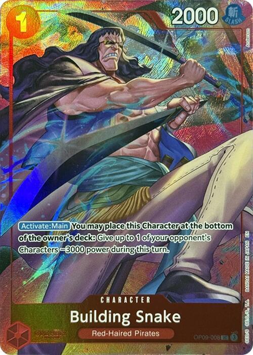 Building Snake (Premium Card Collection -Best Selection Vol. 4-) OP09-008 One Piece Promotion Cards One Piece NM