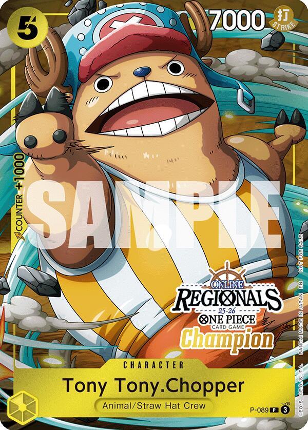 Tony Tony.Chopper (Online Regional Champion Card Set 2025 Vol.2) P-089 One Piece Promotion Cards One Piece NM