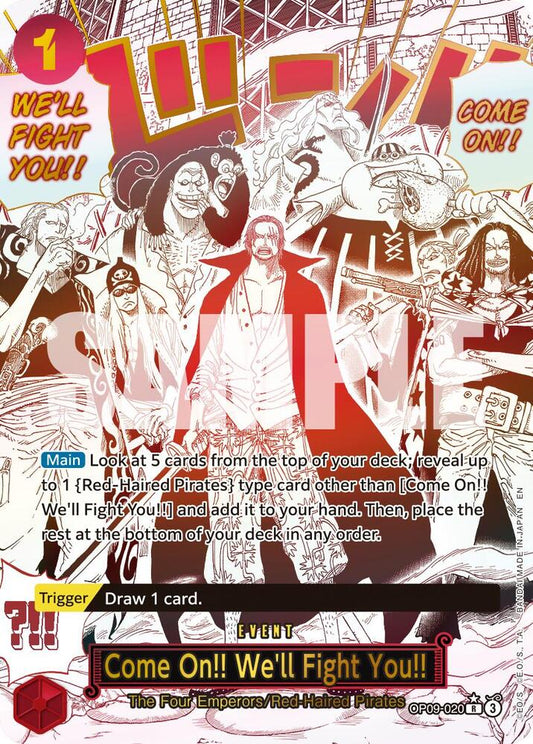 Come On!! We'll Fight You!! (Alternate Art) OP09-020 Premium Booster -The Best- Vol. 2 NM