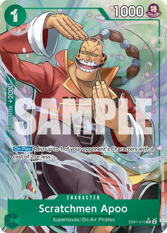 Scratchmen Apoo - EB01-015 (Alternate Art) EB01-015 Premium Booster -The Best- Vol. 2 NM
