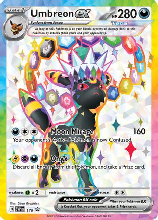 Umbreon ex - 176 SVP 176 Holo Promo Scarlet & Violet Promo Pokemon NM