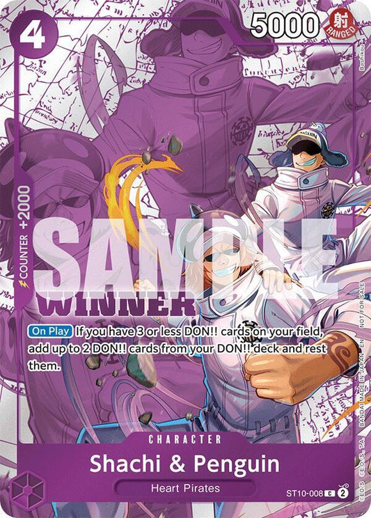 Shachi & Penguin (Winner Pack 2025 Vol. 4) ST10-008 One Piece Promotion Cards One Piece NM