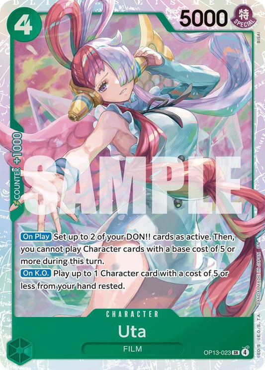 Uta OP13-023 Super Rare Carrying On His Will NM