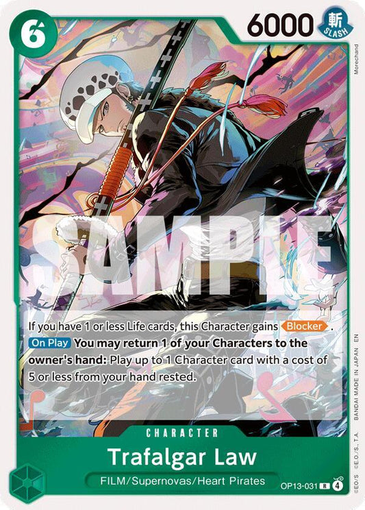 Trafalgar Law OP13-031 Rare Carrying On His Will NM