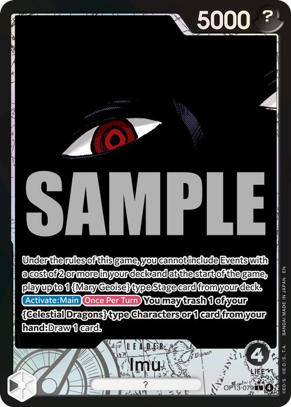 Imu (Alternate Art) OP13-079 Leader Carrying On His Will NM