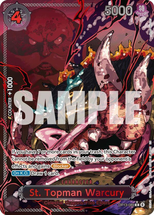 St. Topman Warcury (Parallel) OP13-089 Rare Carrying On His Will NM