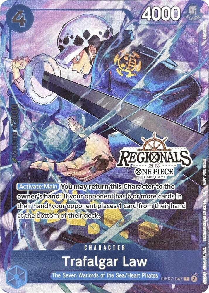 Trafalgar Law (CS 25-26 Regionals Textured Chase Promo) OP07-047 One Piece Promotion Cards One Piece NM