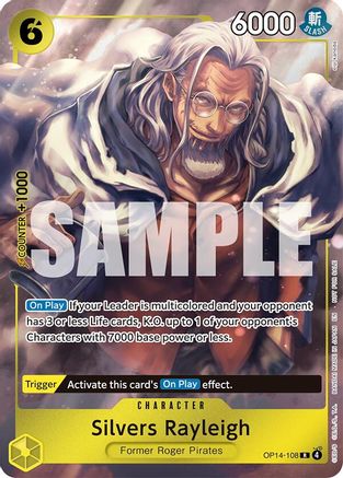 Silvers Rayleigh (Dash Pack) OP14-108 Rare The Azure Sea's Seven One Piece NM