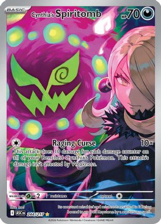 Cynthia's Spiritomb 244/217 Illustration Rare ME: Ascended Heroes Pokemon NM