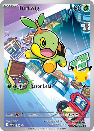 Turtwig - 040 040 Holo Promo ME: Mega Evolution Promo Pokemon NM