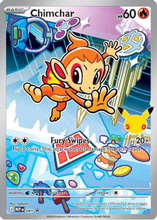 Chimchar - 041 041 Holo Promo ME: Mega Evolution Promo Pokemon NM