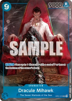 (ERRATA) Dracule Mihawk OP01-070 Parallel SR Romance Dawn One Piece Card