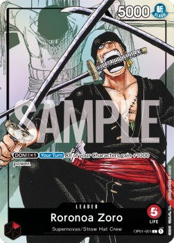 Roronoa Zoro OP01-001 L English 25th Anniversary Edition One Piece Card