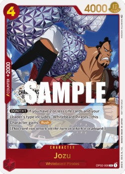 Jozu OP02-008 Store Championship Promo One Piece Card