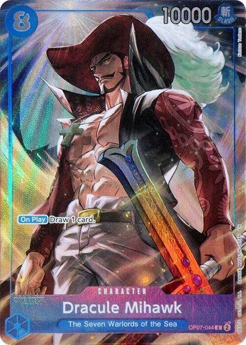 Dracule Mihawk (Seven Warlords of the Sea Binder Set) OP07-044 One Piece Promotion Cards One Piece Foil NM