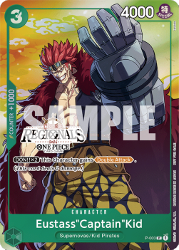 Eustass "Captain" Kid P-003 OFFLINE Regional Participation Promo One Piece