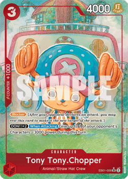 Tony Tony Chopper EB01-006 Parallel SR Memorial Collection One Piece Card