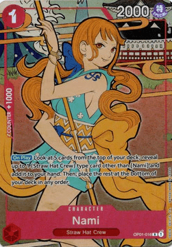 Nami OP01-016 English 1st Anniversary Promo One Piece Card