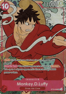 Monkey D Luffy ST10-006 English 1st Anniversary Promo One Piece Card