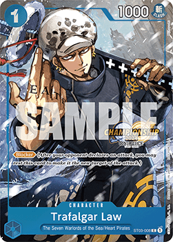 Trafalgar Law ST03-008 Promo Regional Championships Event Pack One Piece Card