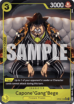 Capone Gang Bege OP04-100 Parallel R The Best One Piece Card