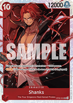 Shanks OP09-004 SR Emperors In The New World One Piece Card