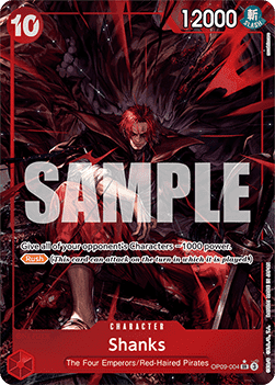 Shanks OP09-004 Parallel SR Emperors In The New World One Piece Card