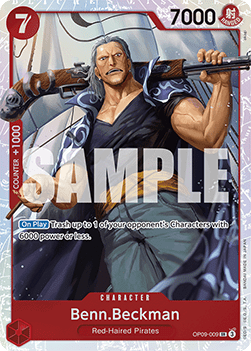 Benn Beckman OP09-009 SR Emperors In The New World One Piece Card