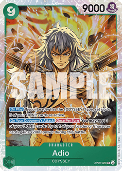 Adio OP09-023 SR Emperors In The New World One Piece Card