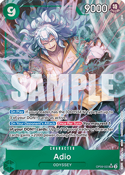 Adio OP09-023 Parallel SR Emperors In The New World One Piece Card