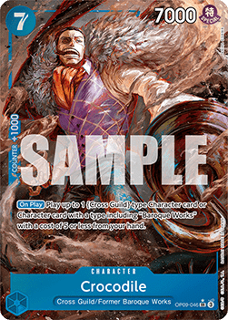 Crocodile OP09-046 Parallel SR Emperors In The New World One Piece Card