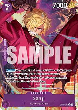 Sanji OP09-065 Parallel SR Emperors In The New World One Piece Card