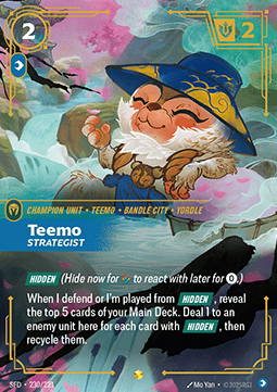 Teemo, Strategist SFD-230 Overnumbered Spiritforged NM - Grand Line Collectibles