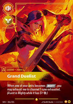 Fiora, Grand Duelist SFD-251 Overnumbered Spiritforged NM - Grand Line Collectibles