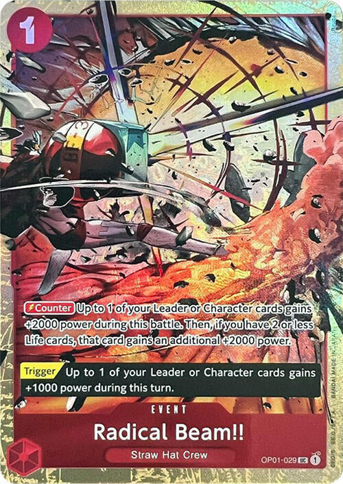 Radical Beam!! (Premium Card Collection -Best Selection Vol. 1-) OP01-029 One Piece Promotion Cards One Piece Foil NM