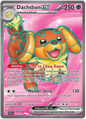 Dachsbun EX 160/142 Ultra Rare Pokemon Scarlet & Violet Stellar Crown