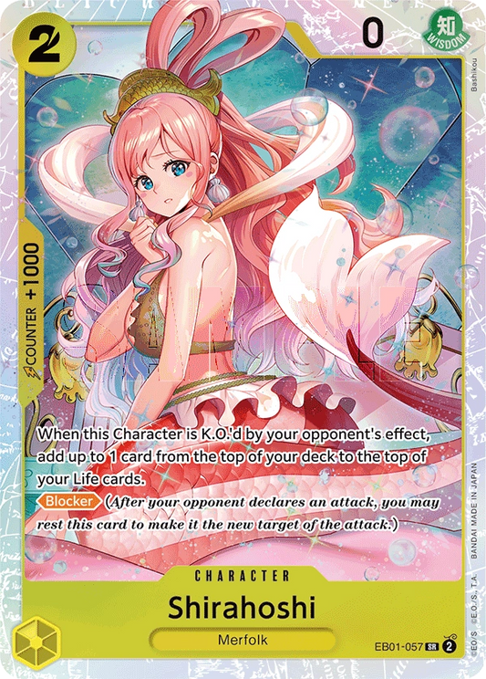 Shirahoshi EB01-057 SR Memorial Collection One Piece Card - Grand Line Collectibles