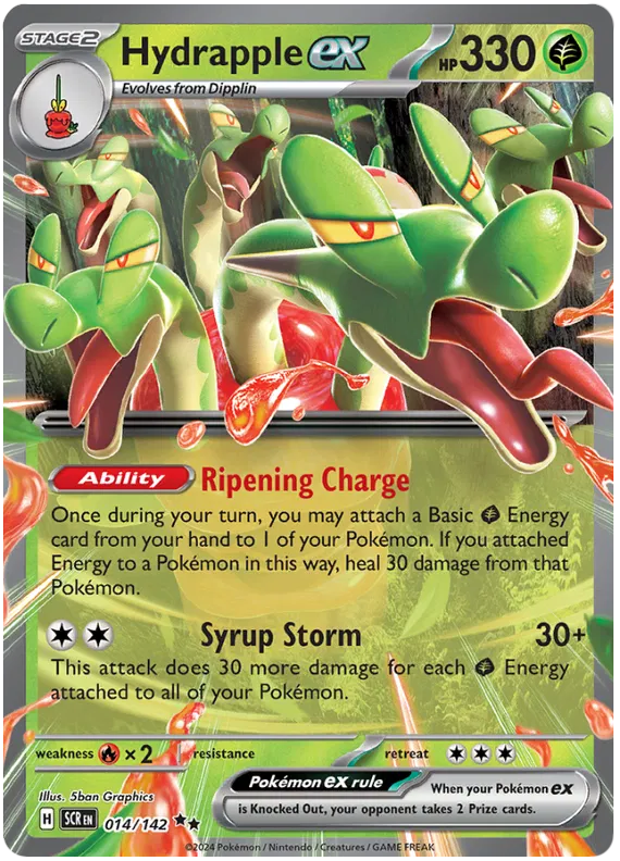 Hydrapple EX 014/142 Double Rare Pokemon Scarlet & Violet Stellar Crown