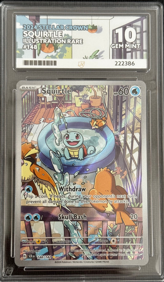 Squirtle 148/142 Illustration Rare Stellar Crown ACE 10