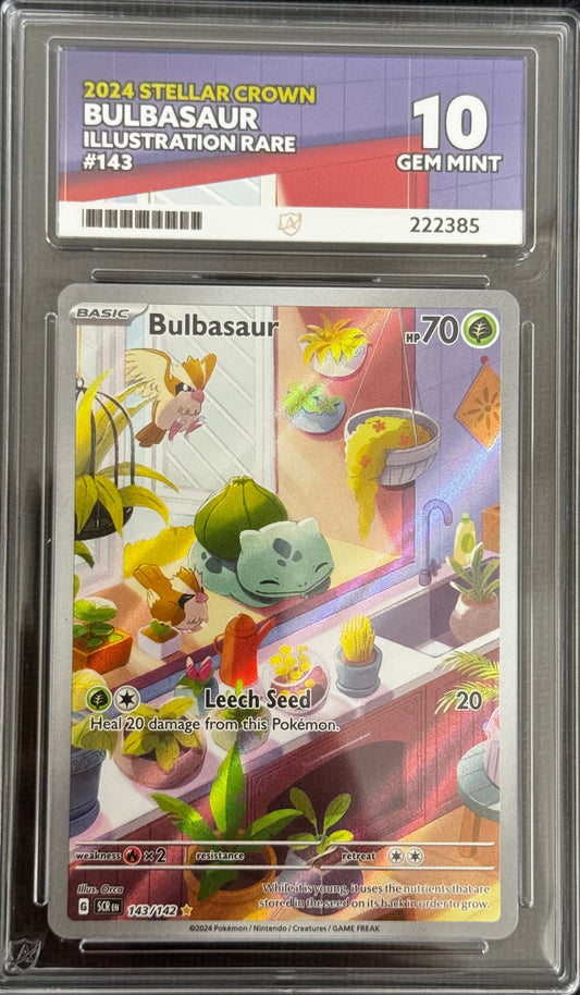 Bulbasaur 143/142 Illustration Rare Stellar Crown ACE 10