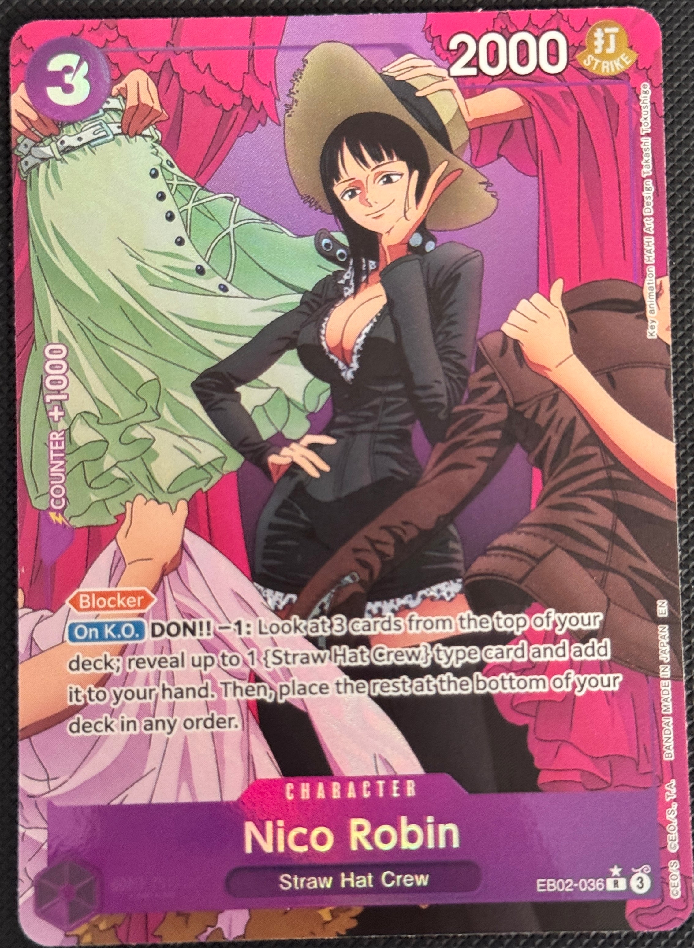 Nico Robin EB02-036 Parallel R Anime 25th Collection One Piece Card ...