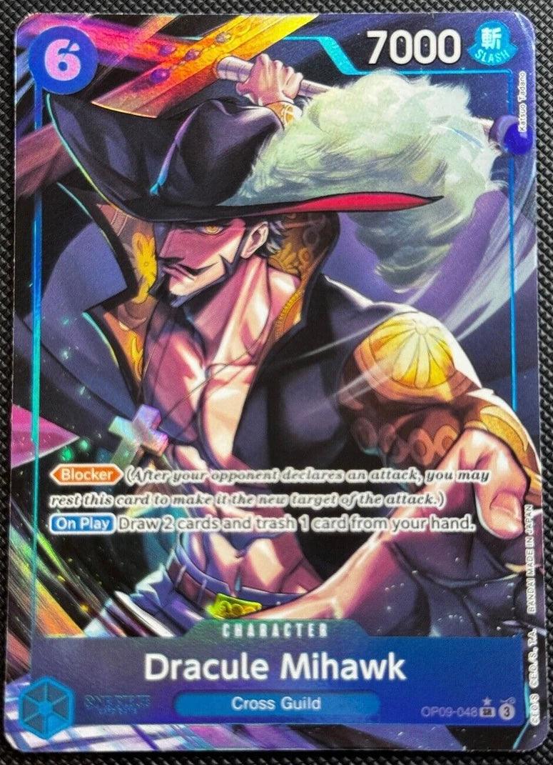 Dracule Mihawk OP09-048 Parallel SR Emperors In The New World One Piec ...