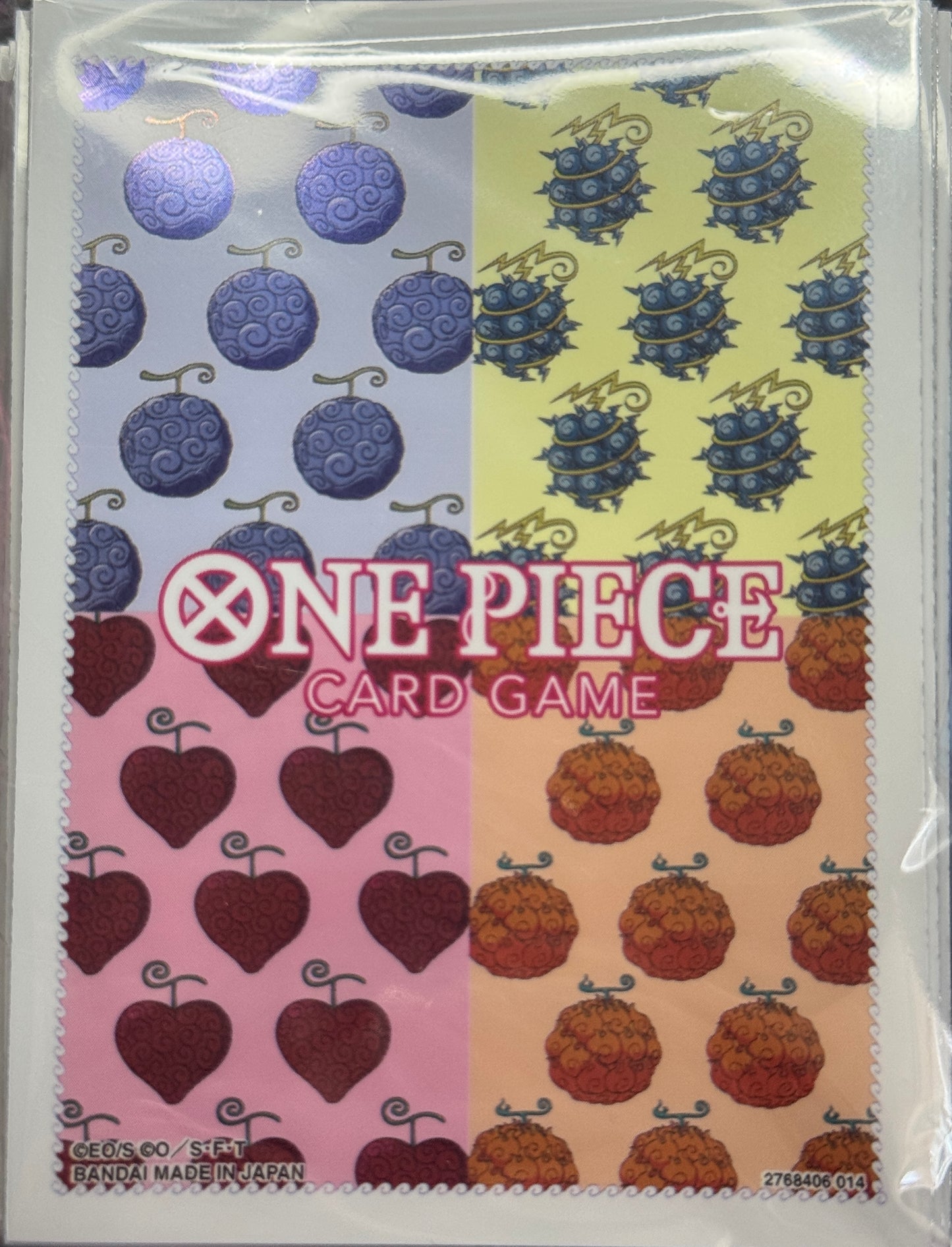 One Piece Card Game Official Sleeve Bandai  Vol.10 - Devil Fruits - Grand Line Collectibles