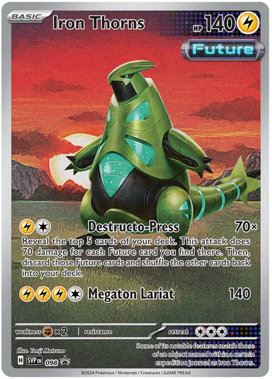 Iron Thorns SVP-098 Black Star Promo Pokemon