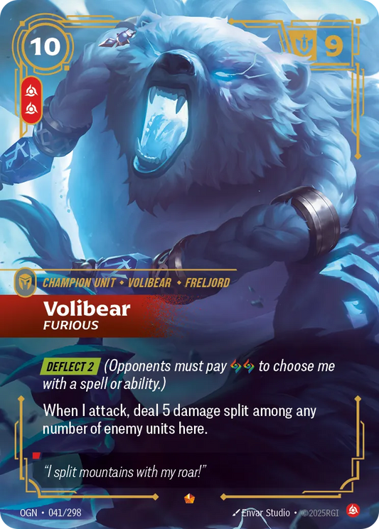 Volibear Furious OGN-041 Epic Origin NM